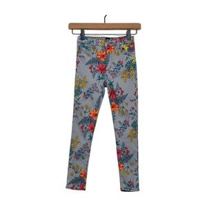 NWT Denim Girls Floral Stretch High Rise Jegging. Size 7 Regular
